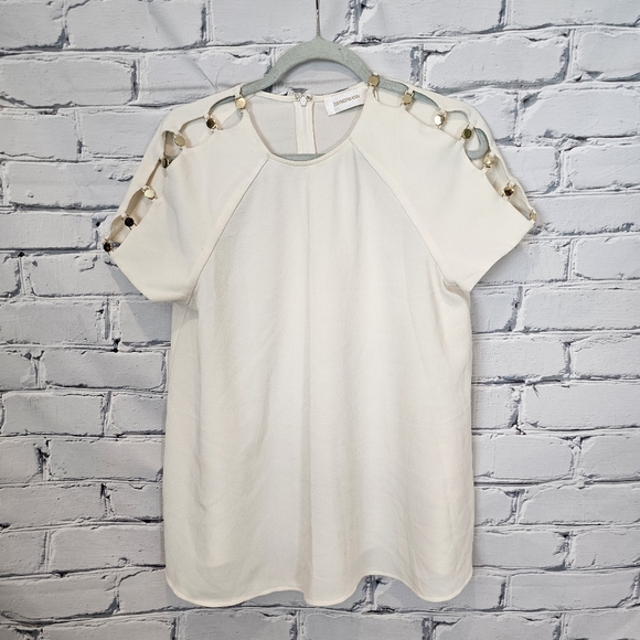 Zimmermann Tops - Zimmermann Cream Crepe Blouse